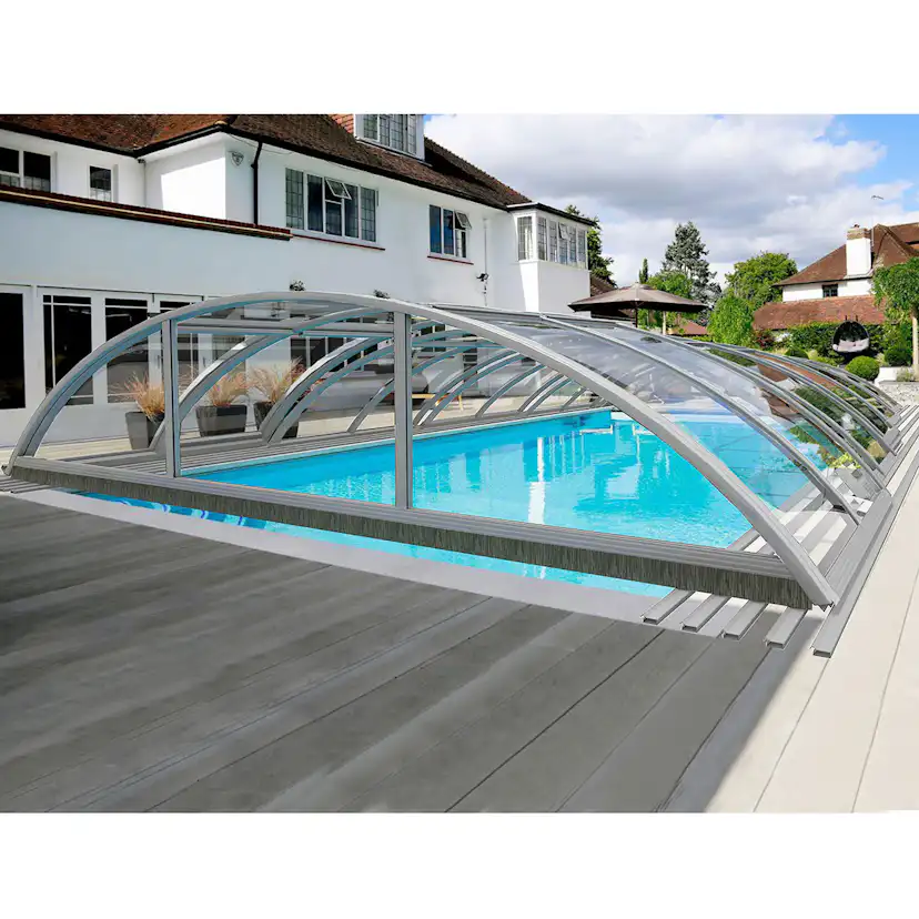 Pooltak Metalcraft 3x6m 4 mm Klar Kanalplast Silver