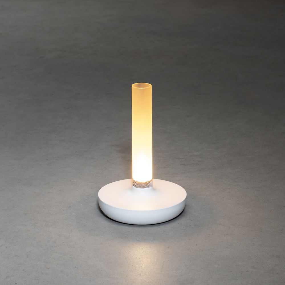 Biarritz bordslampa vit USB Vit