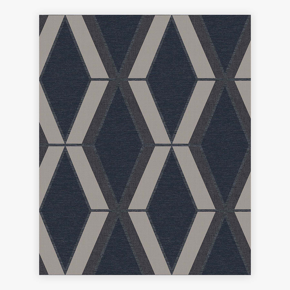 Tapet NEXT Optical Triangle Navy