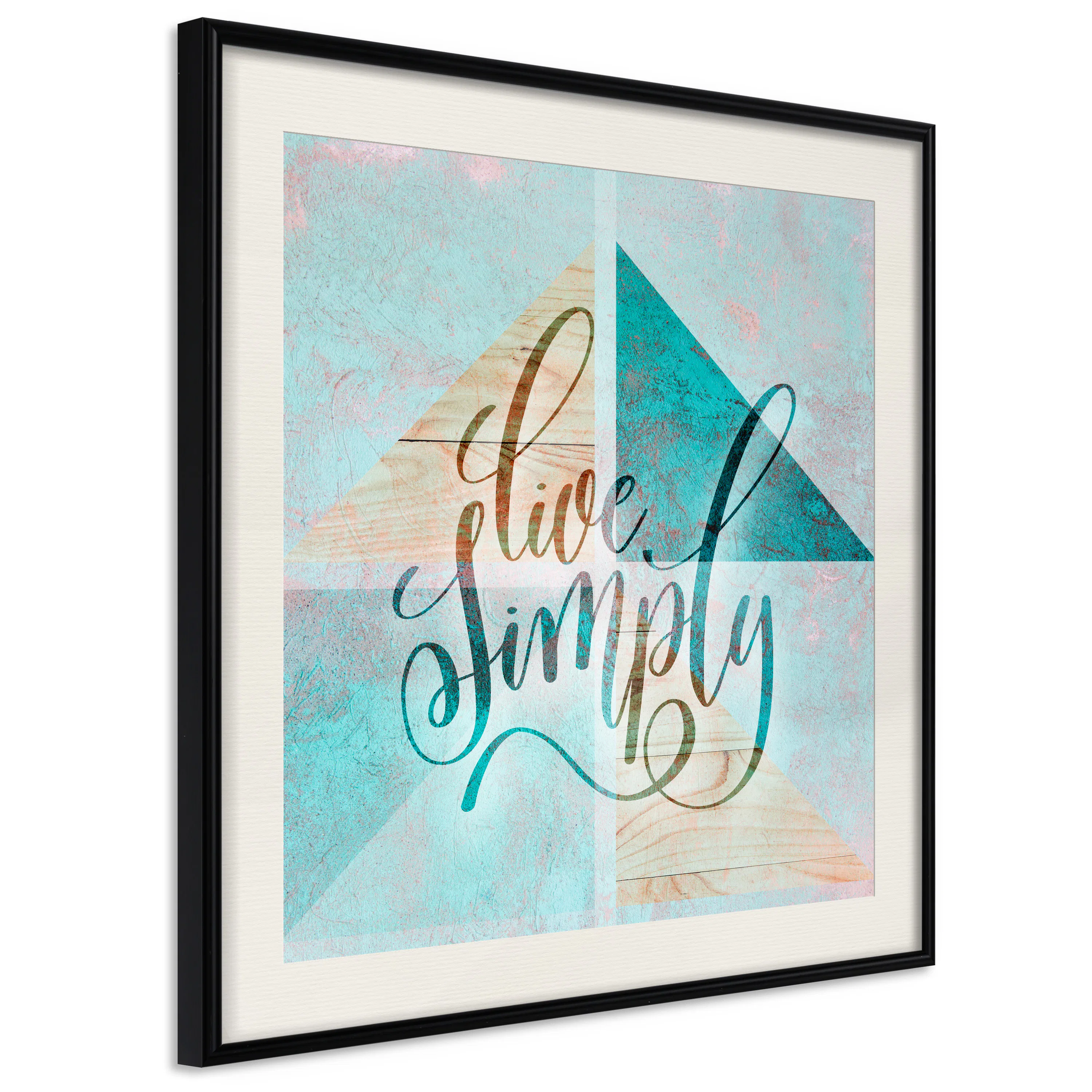 Poster Artgeist Affisch Live Simply