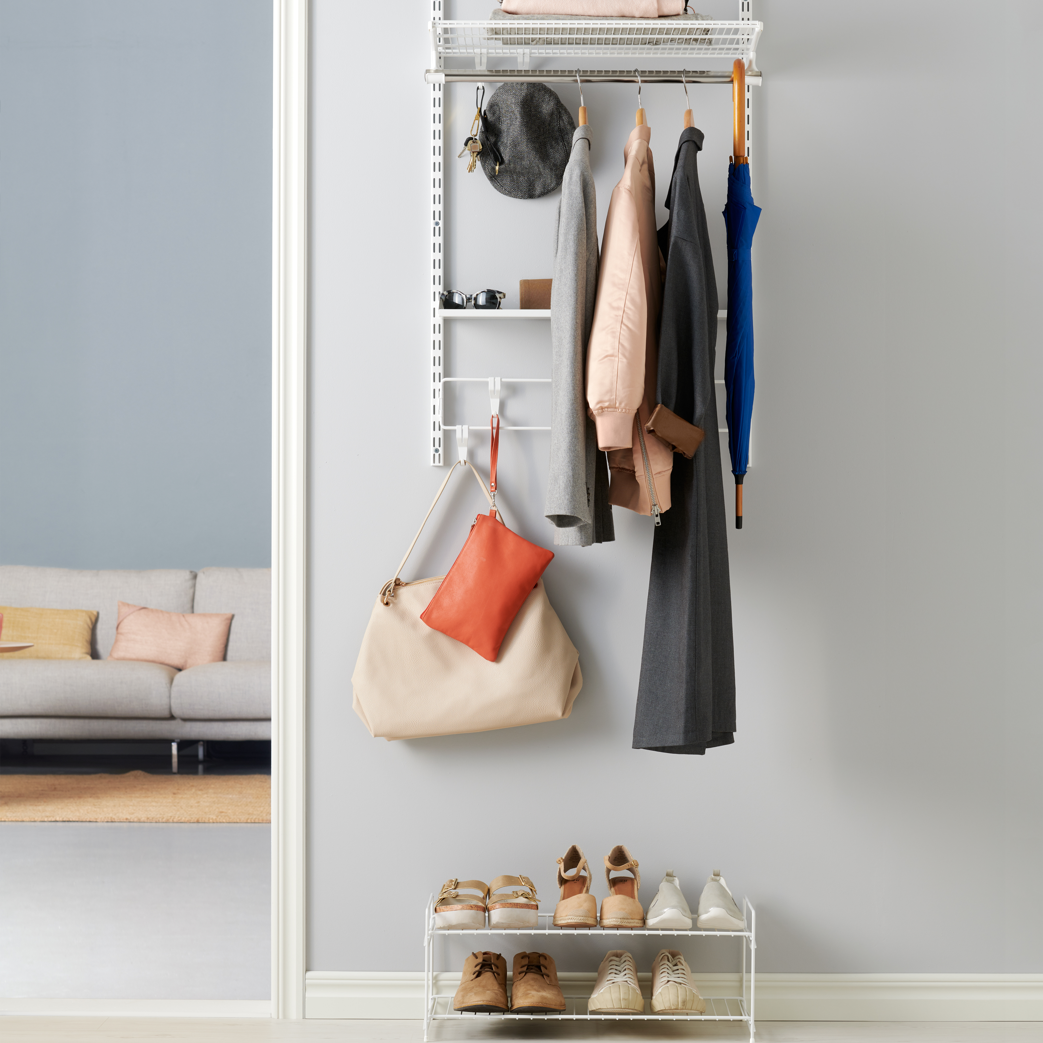 Skohylla Elfa Fristående Vit