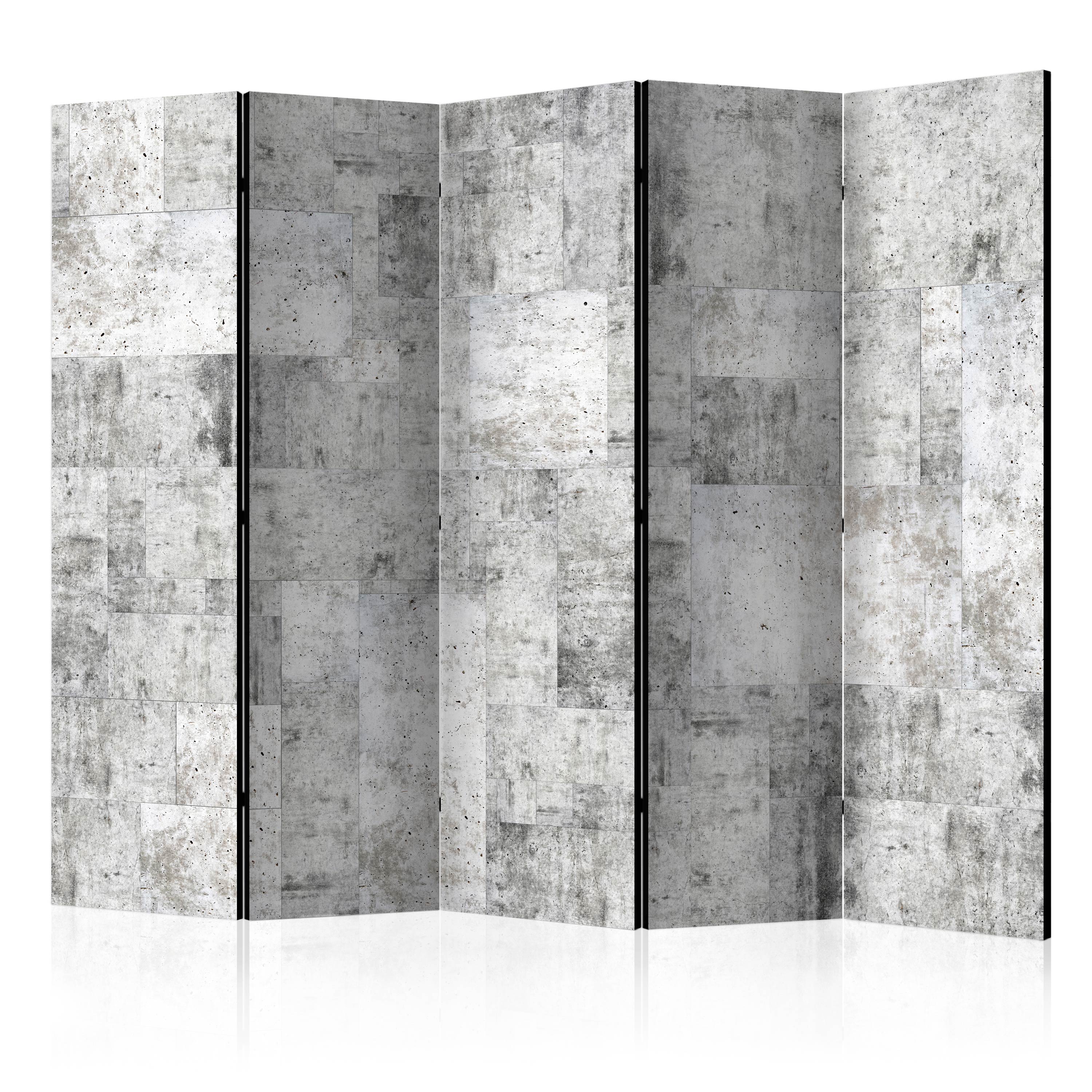 Rumsavdelare Skärmvägg Arkiio Concrete Grey City II 225x172 cm
