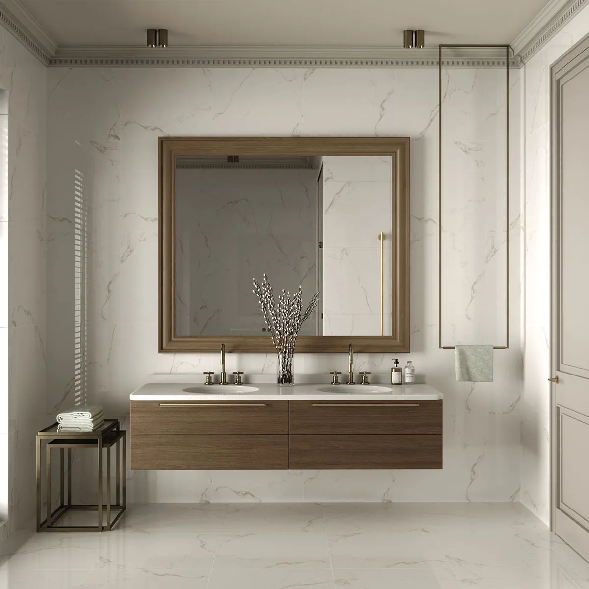 Klinker Tenfors Carrara Marmor Blank 60x60