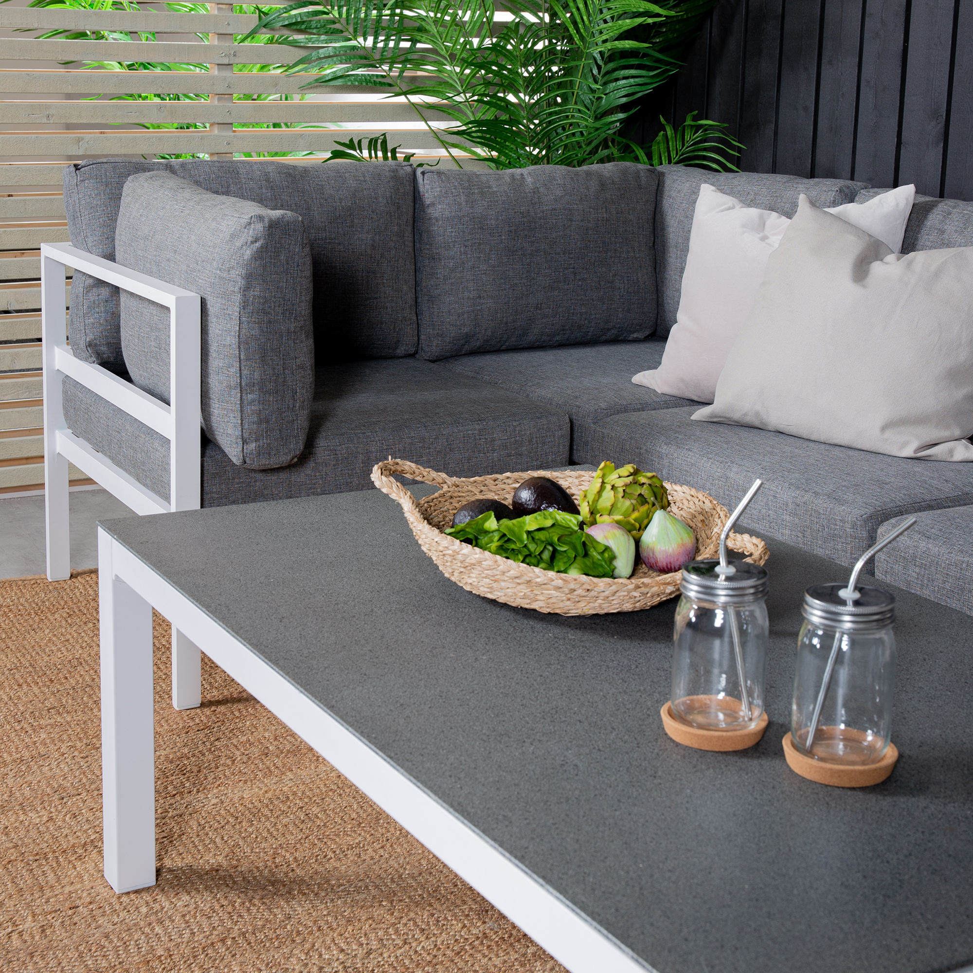 Loungegrupp Venture Home Copacabana med Belle Soffbord 2+3 Utomhus