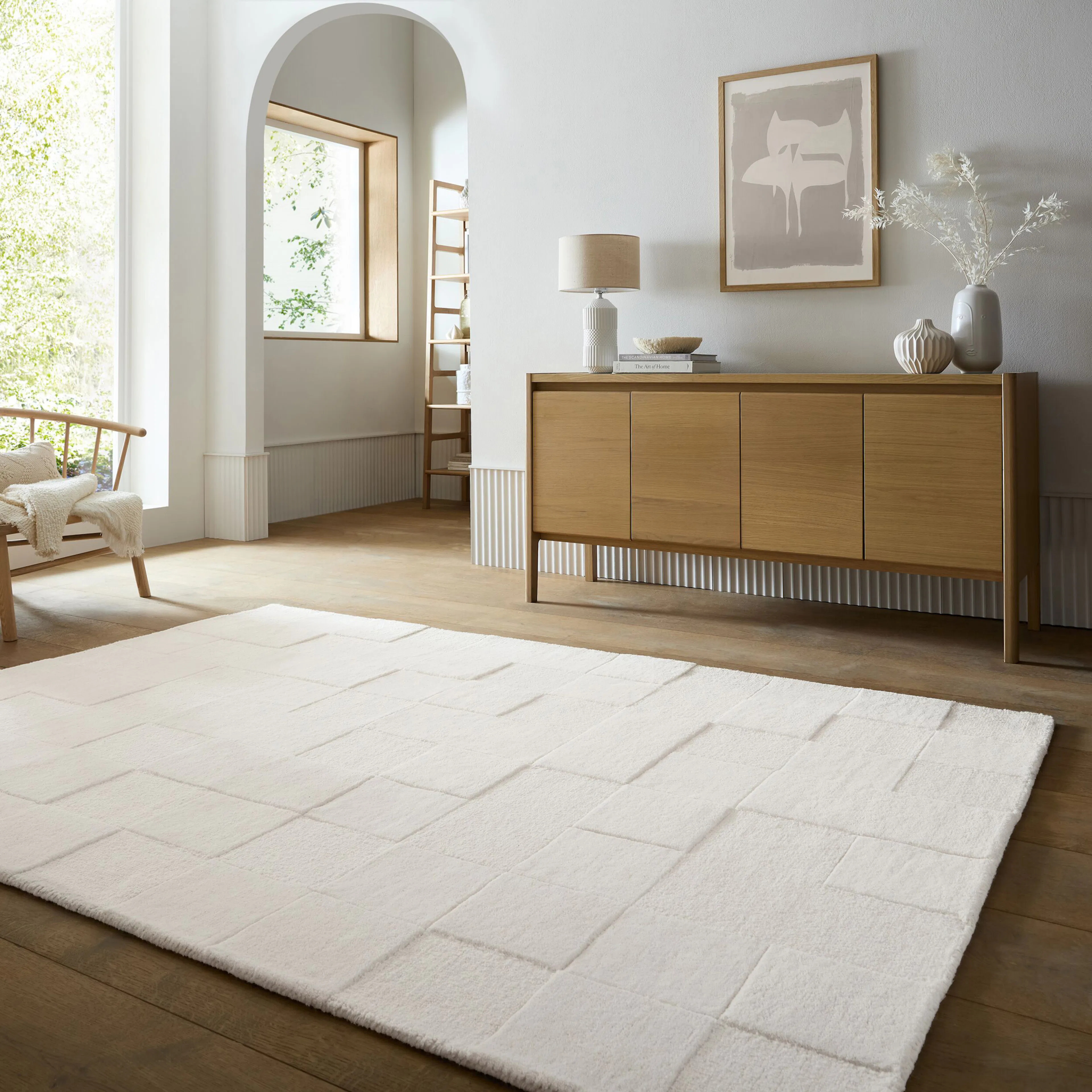 CHECKERBOARD IVORY 200X290 200X290