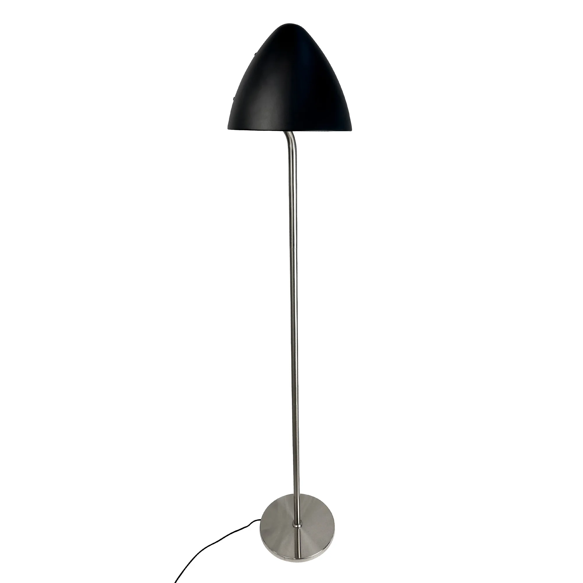 Golvlampa Dyberg Larsen Oulu Svart/Borstat Stål