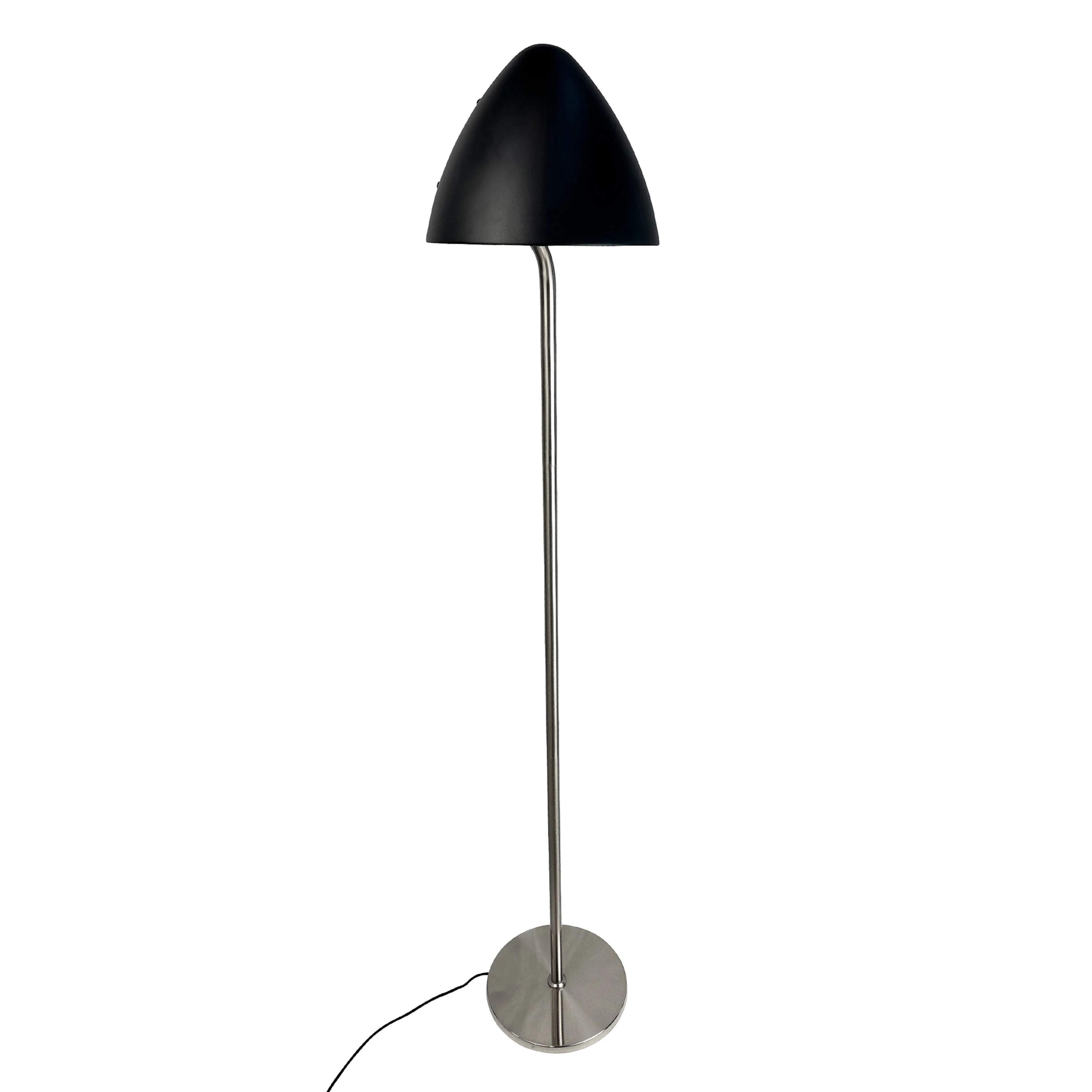 Golvlampa Dyberg Larsen Oulu Svart/Borstat Stål