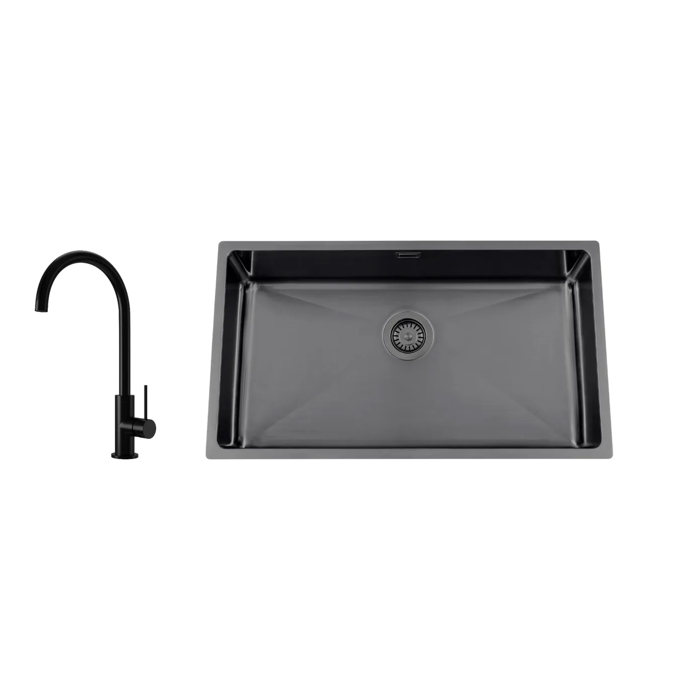 Diskho Nordic Tech Titan 730 X med Köksblandare Steel Equip Shadow