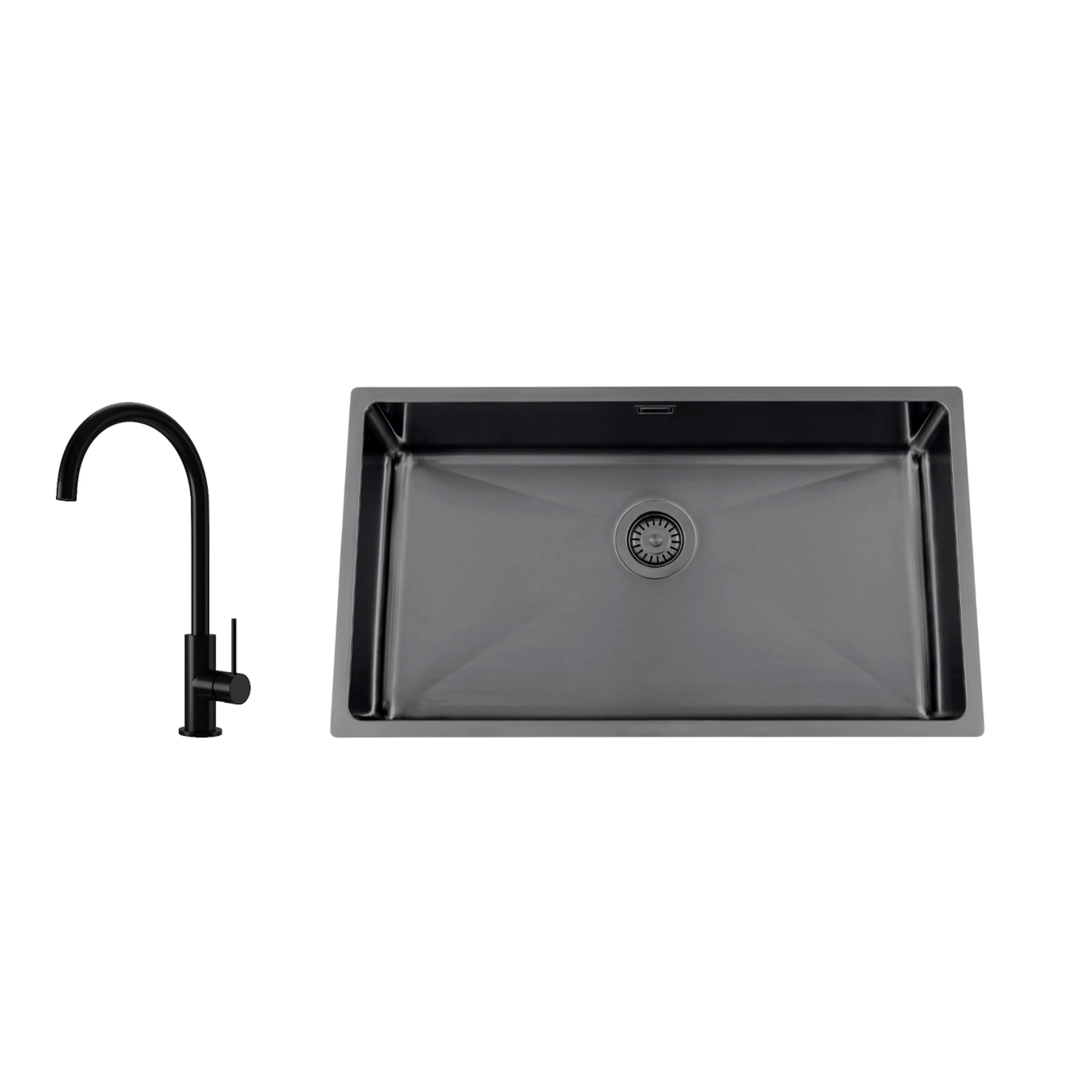 Diskho Nordic Tech Titan 730 X med Köksblandare Steel Equip Shadow