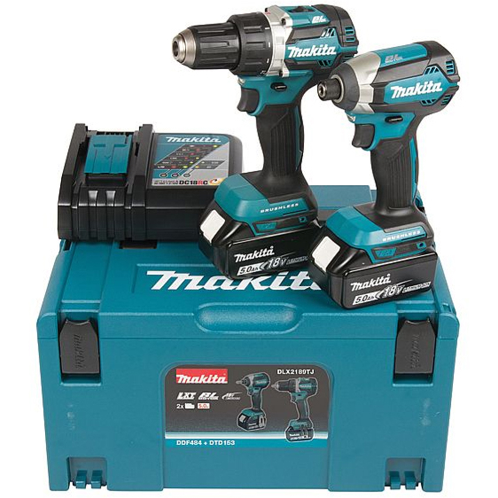 Combokit Makita LXT DLX2189TJ 18V med Batteri