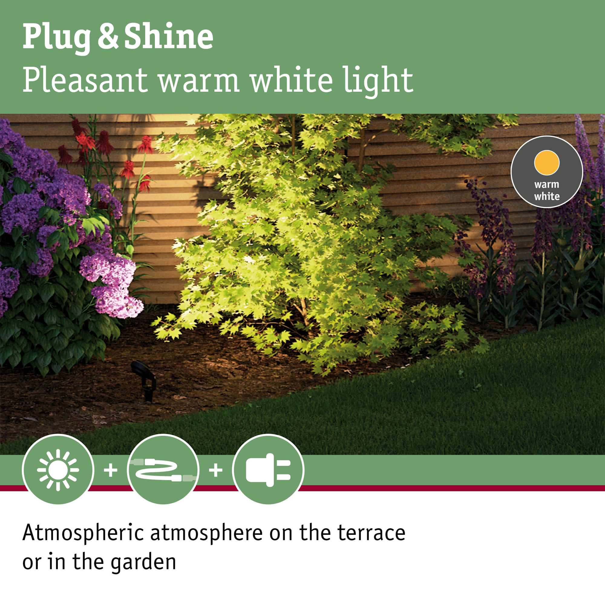 Spotlight Paulmann Sting Plug & Shine LED IP67 24V Förlängningsset 3-pack med Kabel