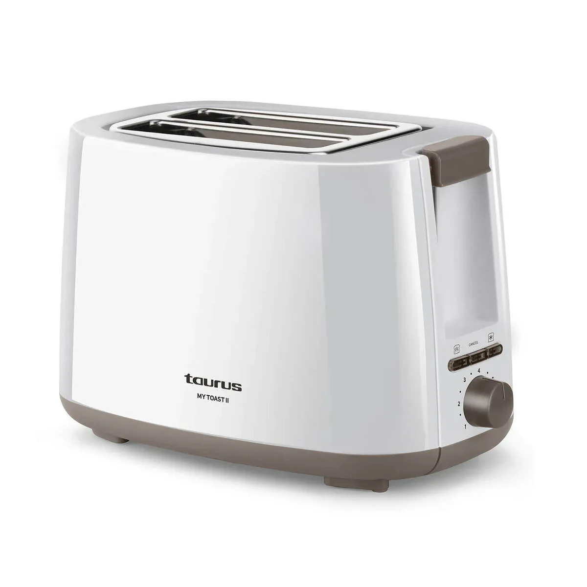 Brödrost TAURUS Mytoast Vit med 7 Rostningsnivåer och 750W
