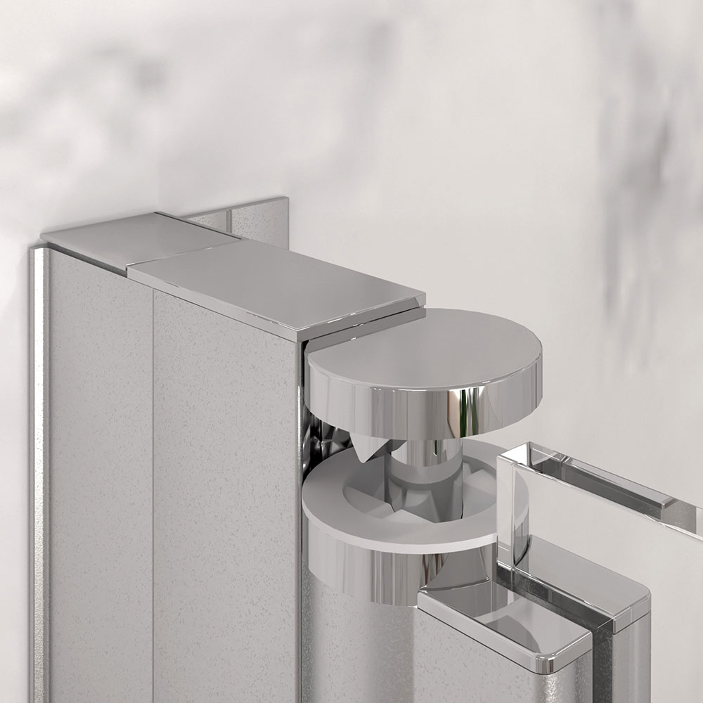 Distansprofil Hietakari för Duschvägg Forma Vändbar/Vikbar Svart