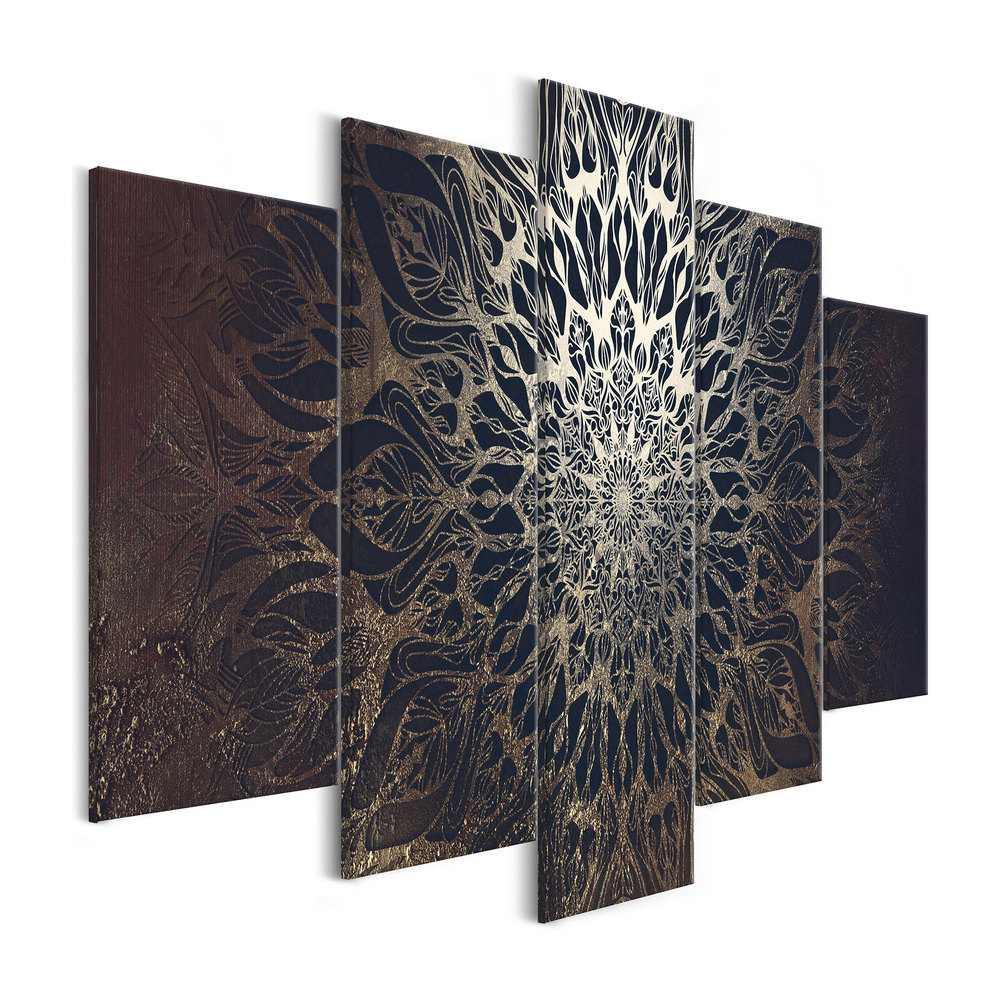 Tavla Arkiio Hypnosis Brown Wide 5 delar