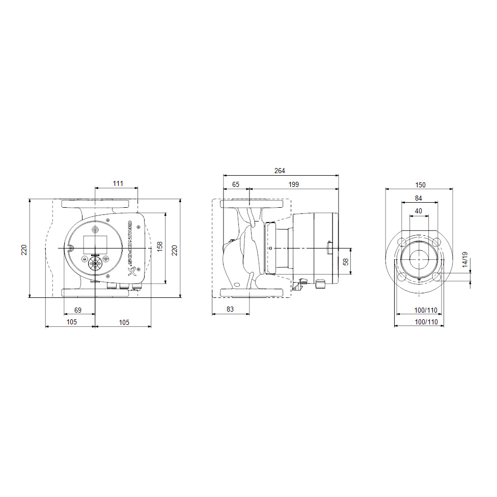 Cirkulationspump Grundfos Magna3 F