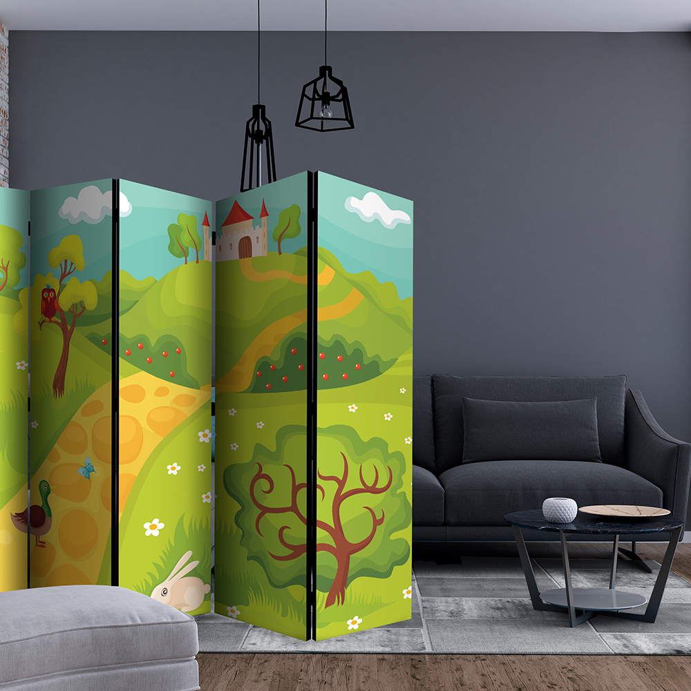 Rumsavdelare Skärmvägg Arkiio A Path To A Magical Castle II 225x172 cm