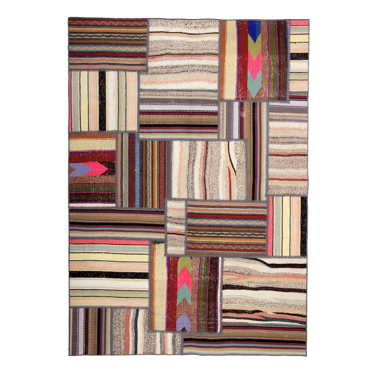 Persisk Patchworkmatta Arkiio Shiraz/Azerbajdzjan 145x203