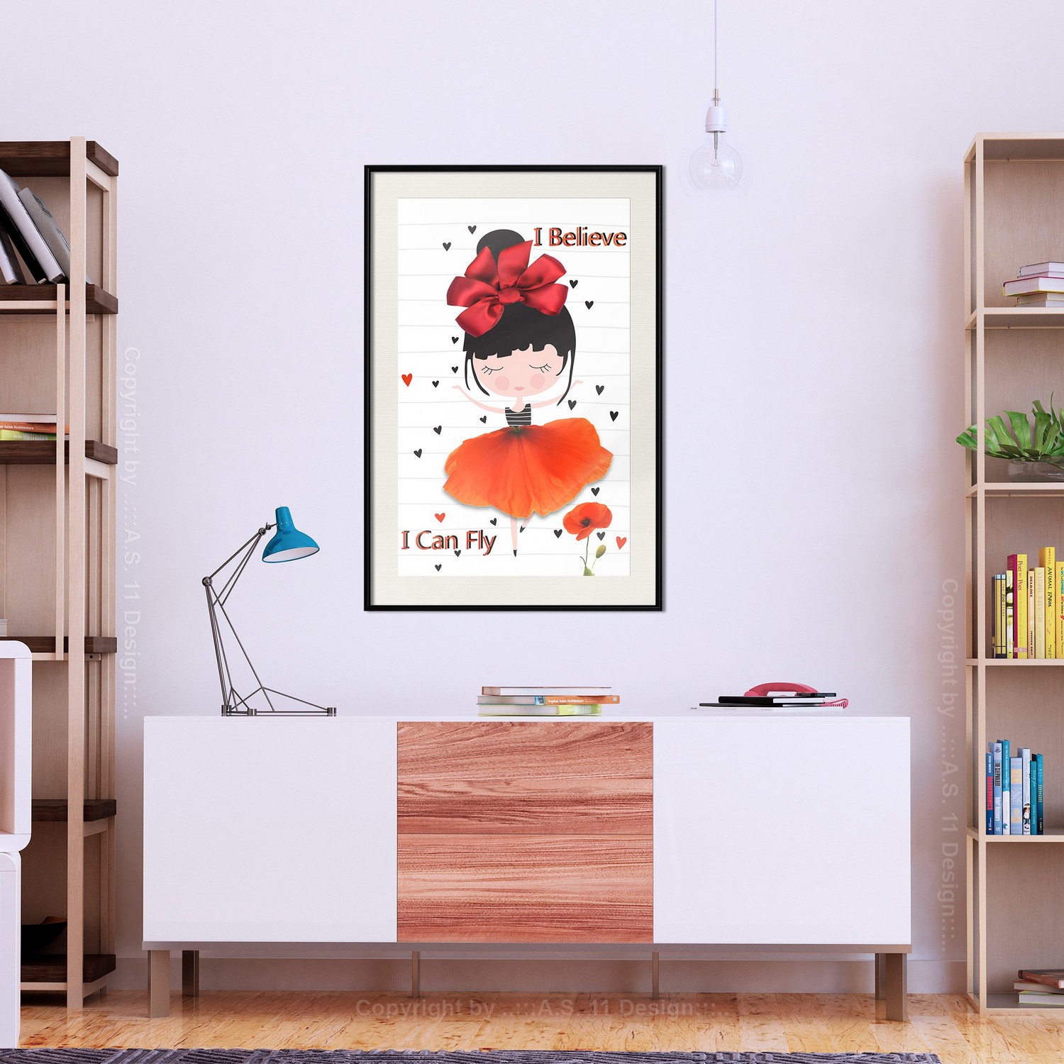 Poster Artgeist Affisch I Believe I Can Fly