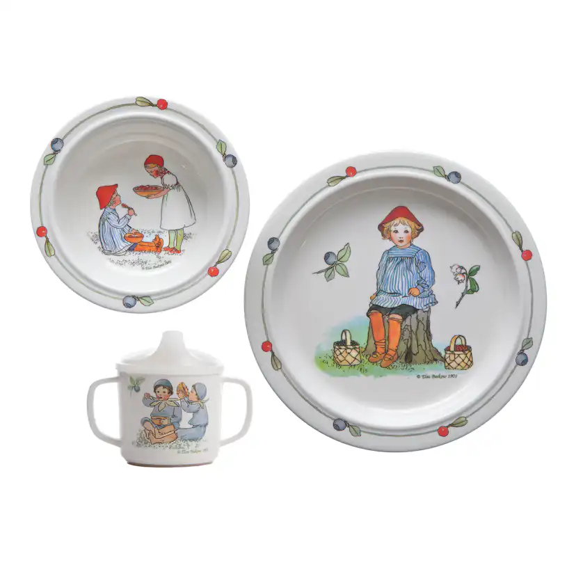 Barnservis Rätt Start Elsa Beskow i 3 Delar Putte