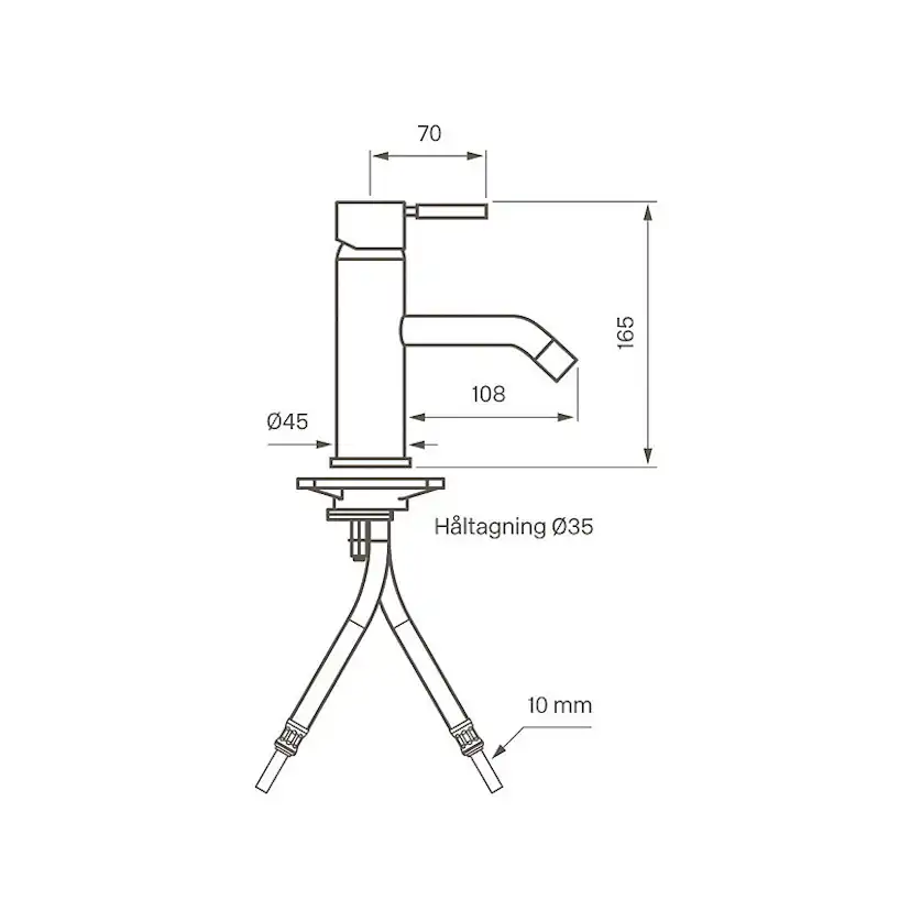 Tvättställsblandare Tapwell EVO EVM 071 Koppar Koppar