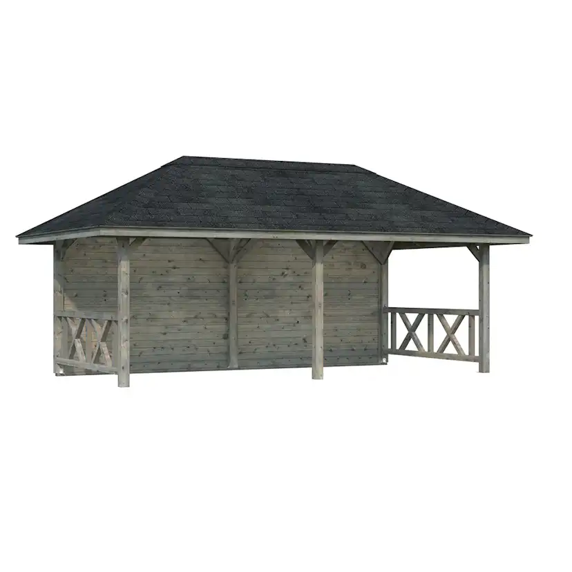 Stuga Palmako Bianca 16,6 m2 Set 2