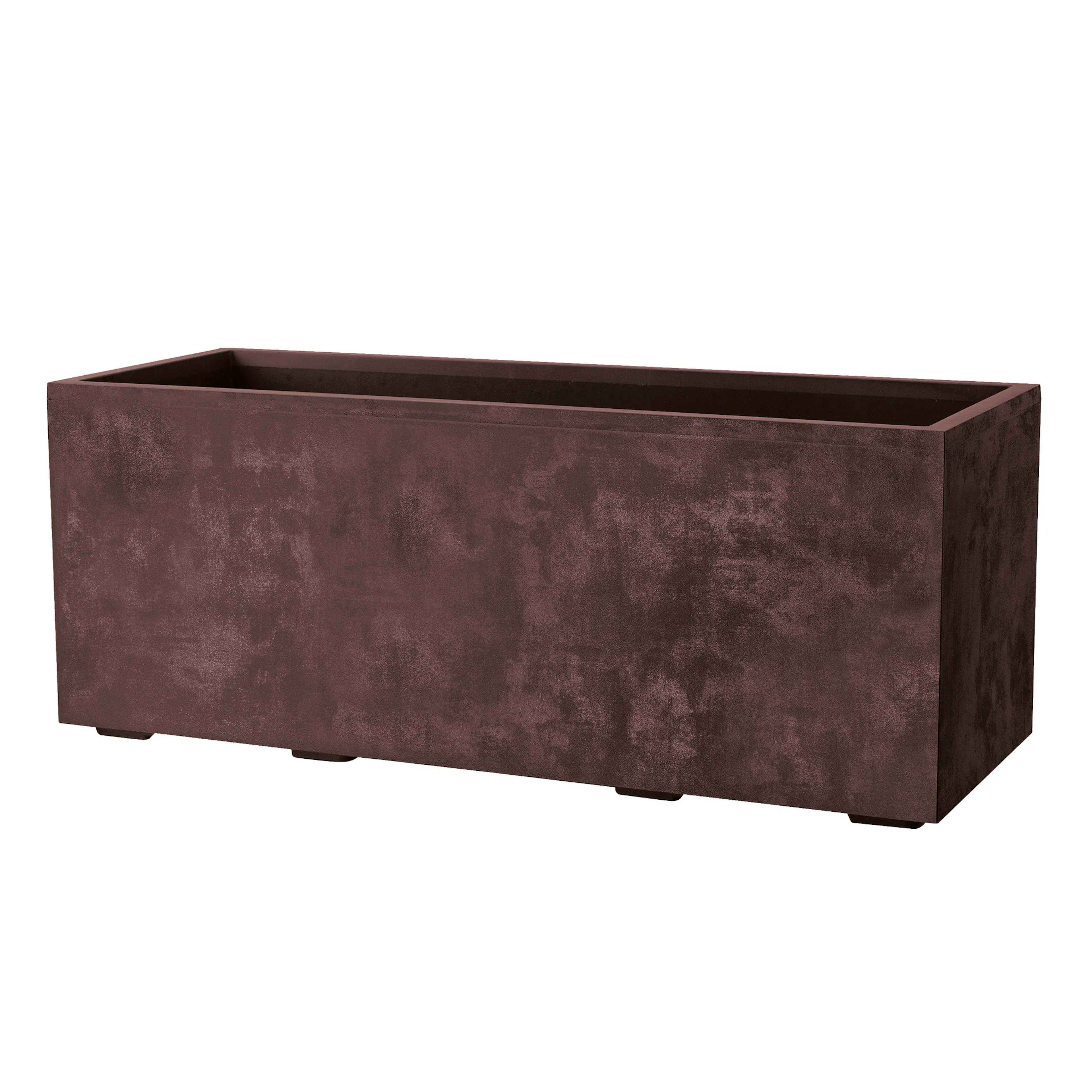 Kruka Deroma Millennium Brownstone Rektangulär Med Hjul 99 x 38 x 39 cm