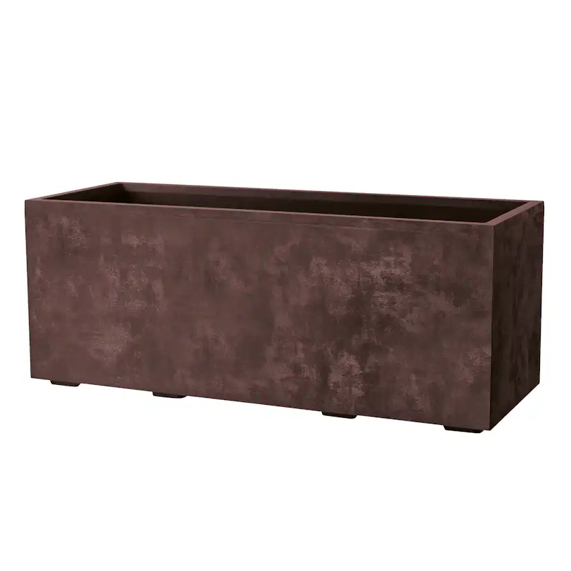 Kruka Deroma Millennium Brownstone Rektangulär Med Hjul 99 x 38 x 39 cm