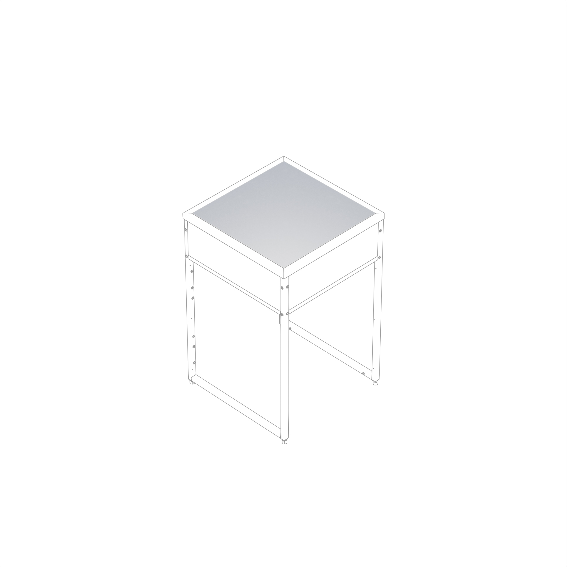 Täckskiva Skotte Kitchen 552 Rostfri För En Enhet Till Utekök