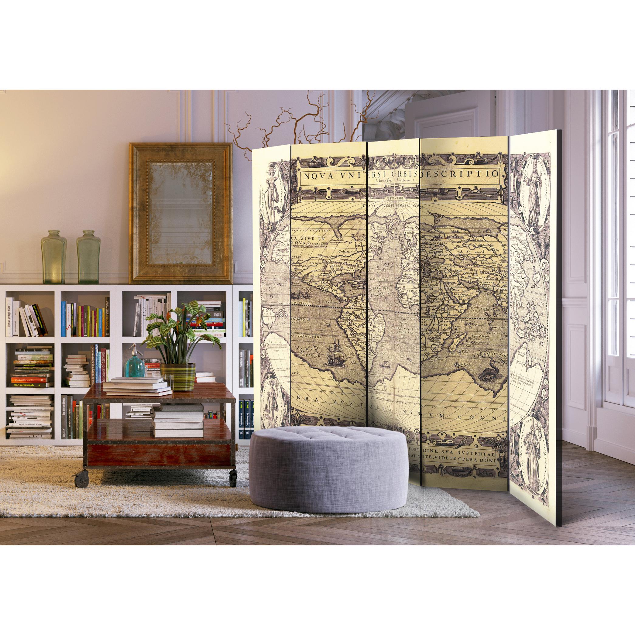 Rumsavdelare Skärmvägg Arkiio Nova Universi Orbis Descriptio 225x172 cm