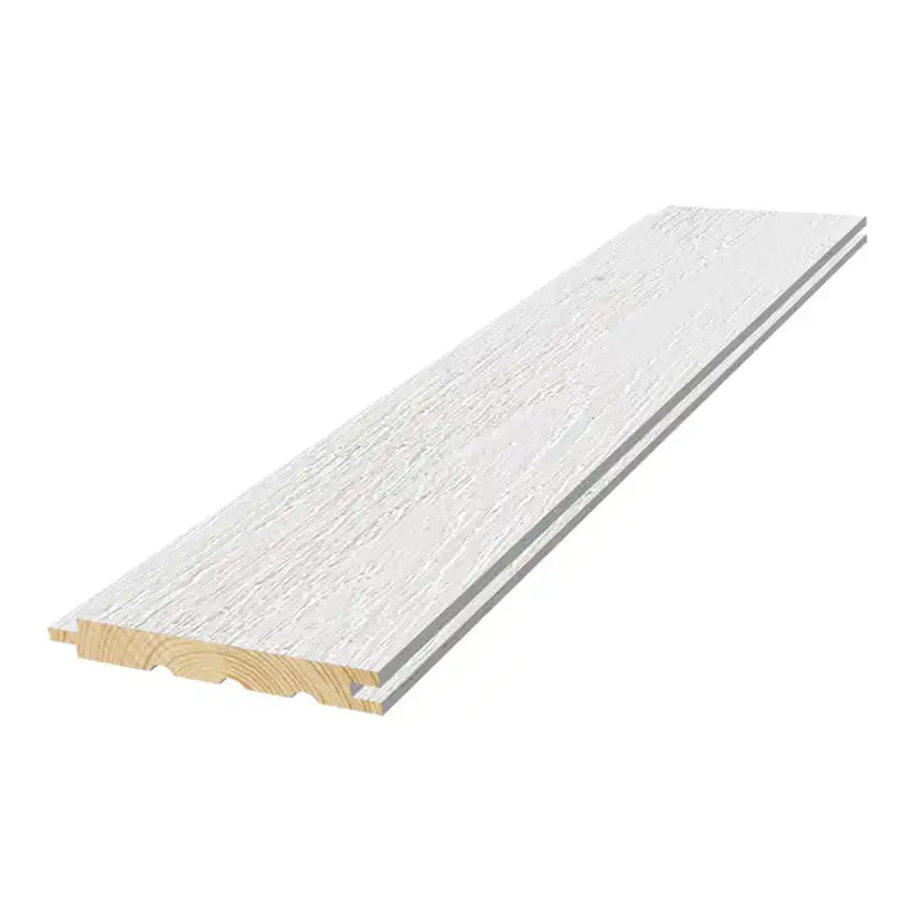 Innerpanel Moelven Gran 14x120x2700 Rough Vit Natur 8 stk/bnt