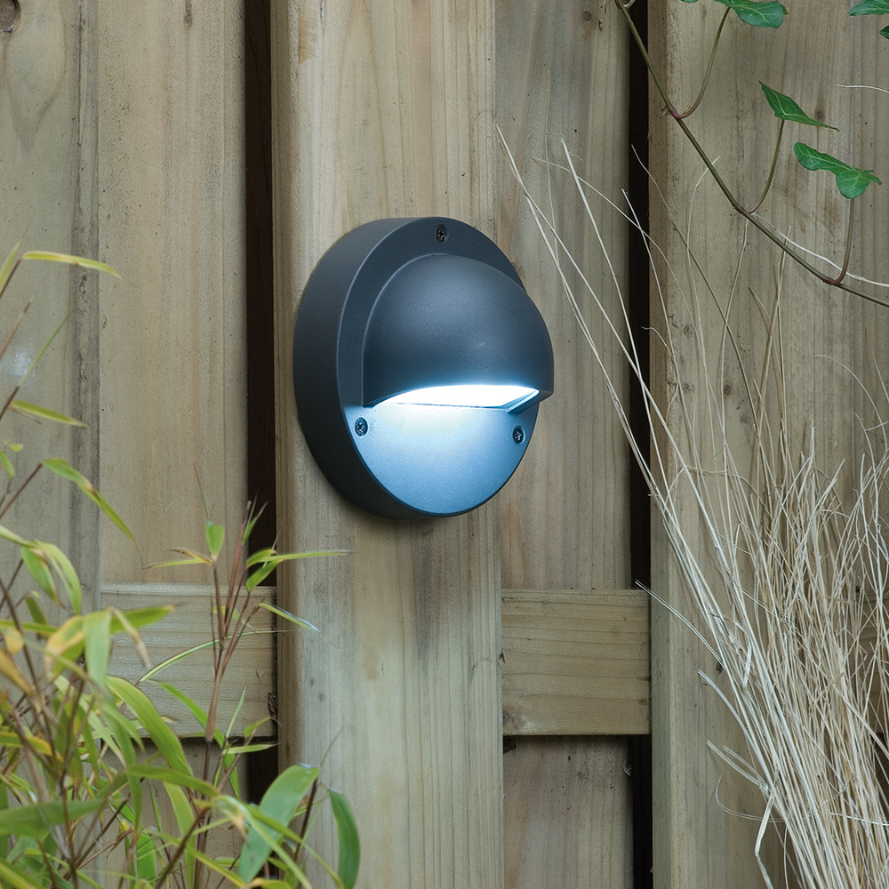 Vägglampa Gardenlights Deimos Vägg LED Varmvit Utbyggnad