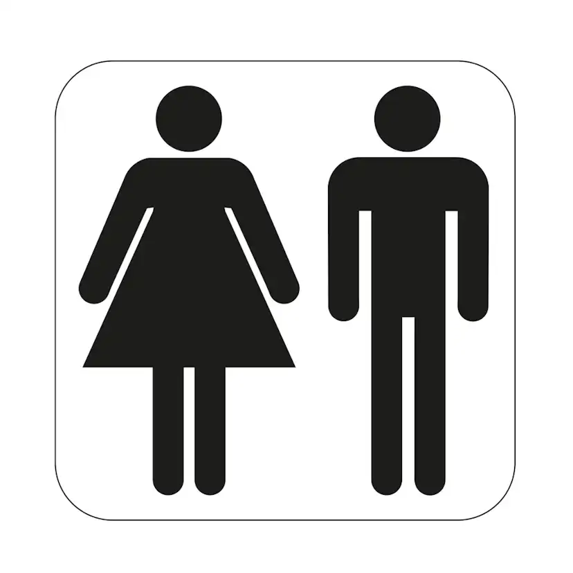 WC-Skylt Habo Herr/Dam