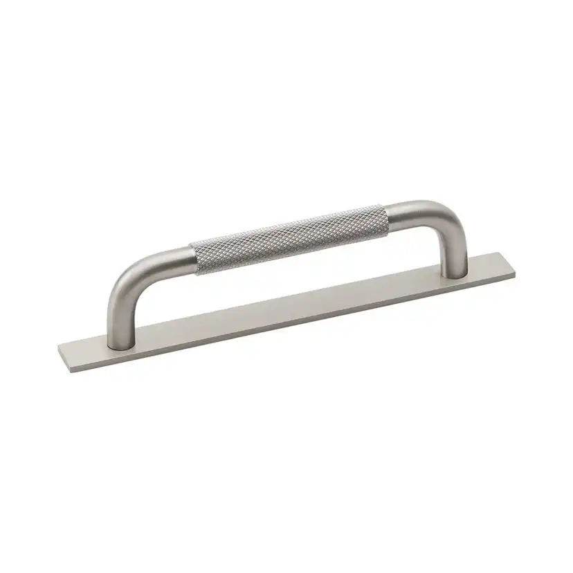 Handtag Helix/bricka-128 rf-look Rostfri look, Längd: 170 mm
