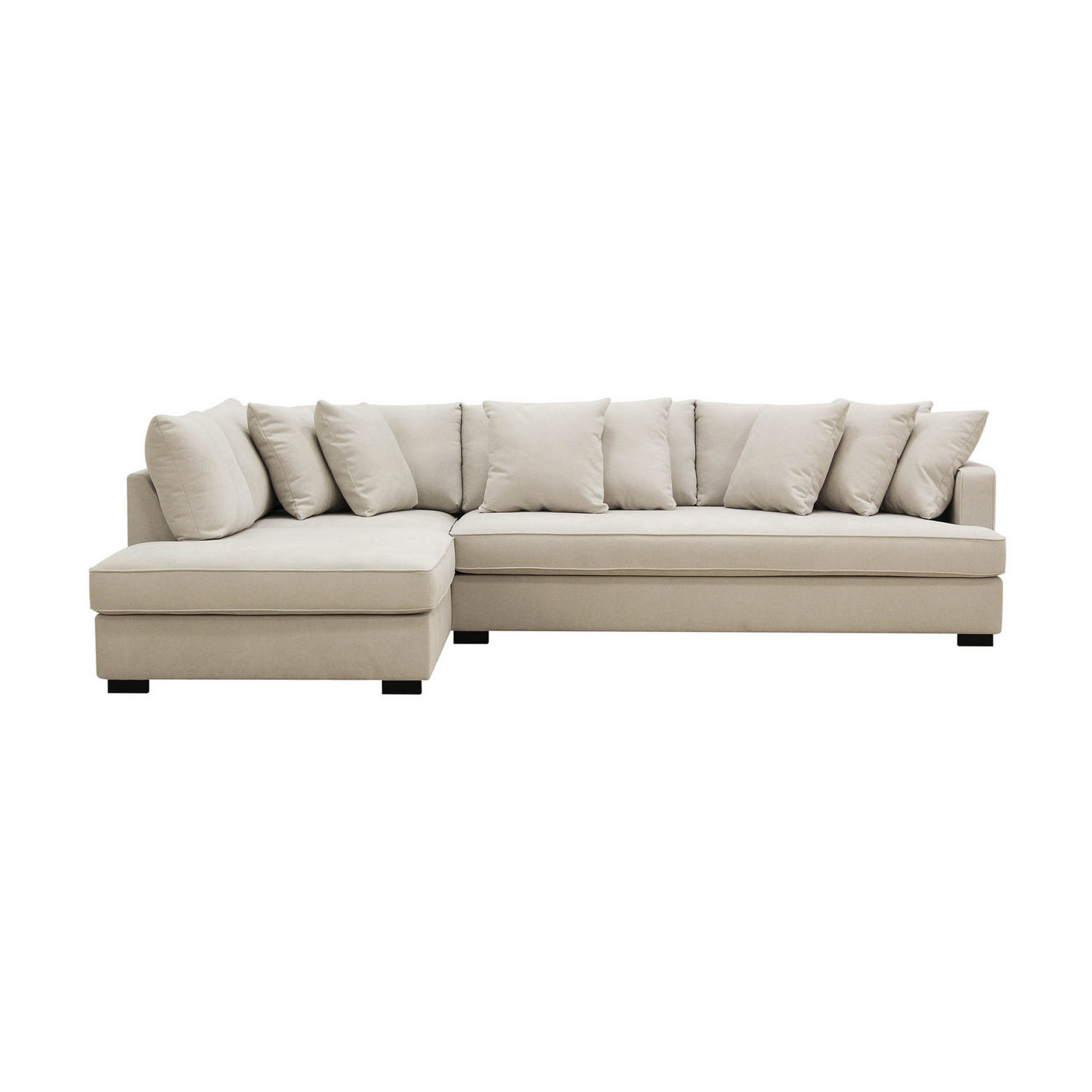 Soffa Scandinavian Choice Rossita 4-sits L-Formad Djup Schäslongsoffa med Hel Dyna