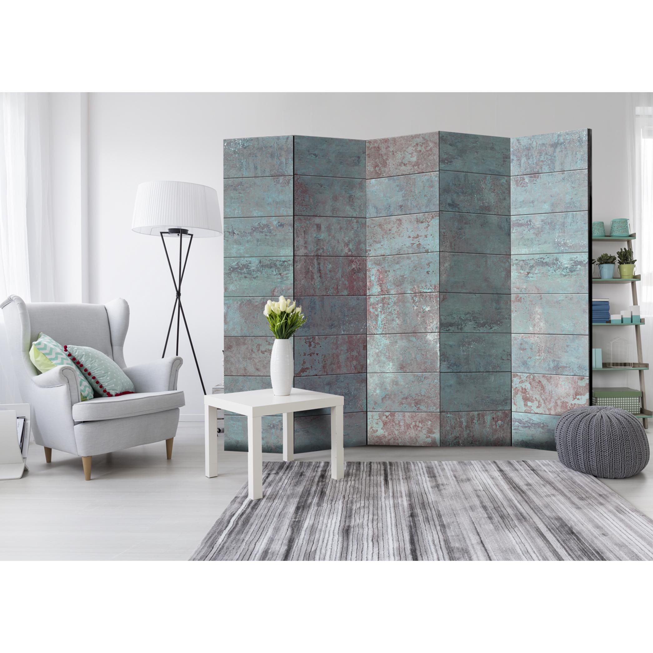 Rumsavdelare Skärmvägg Arkiio Turquoise Concrete II 225x172 cm