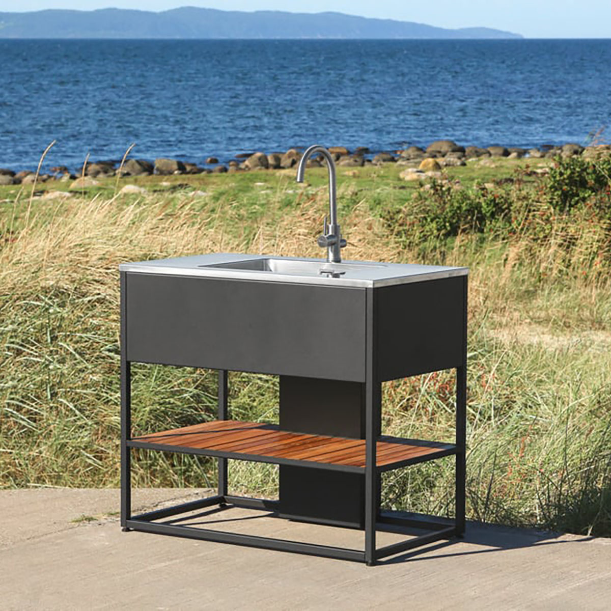 Diskbänksmodul Skeldervik Stainless Countertop