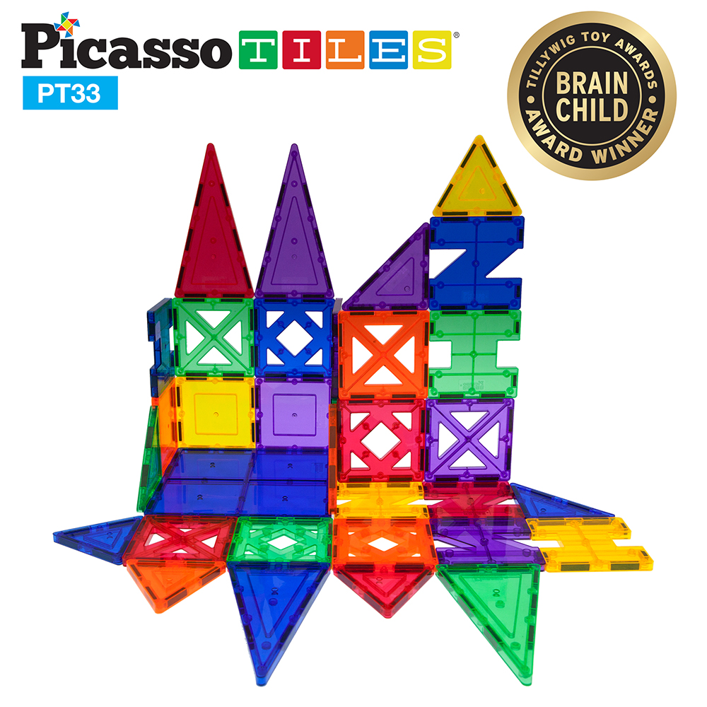 Magnetplattor Picasso Tiles 33 bitar