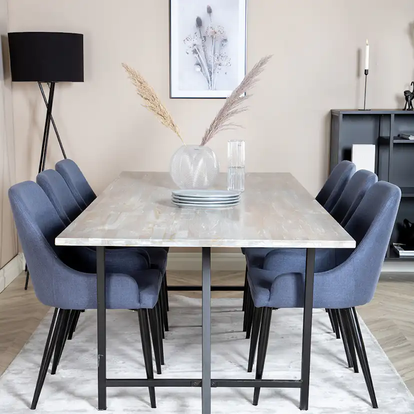 Matgrupp Venture Home Jenni med 6 Plake Stolar