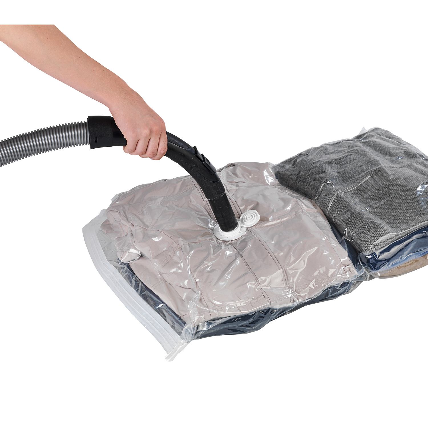 Vakuumpåse WENKO Vakuum Platsbesparande Klädförvaring 90x55 cm 2-pack