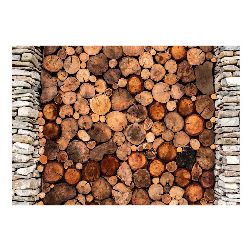 Fototapet Arkiio Självhäftande Wooden Gate