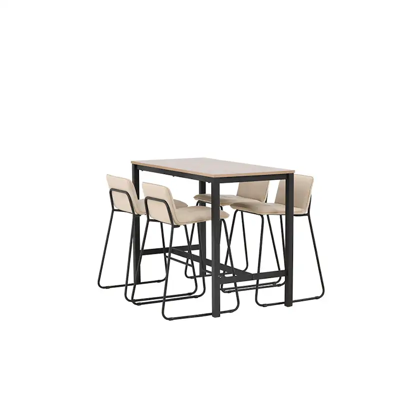 Matgrupp Venture Home Camden med 4 Bisbee Stolar