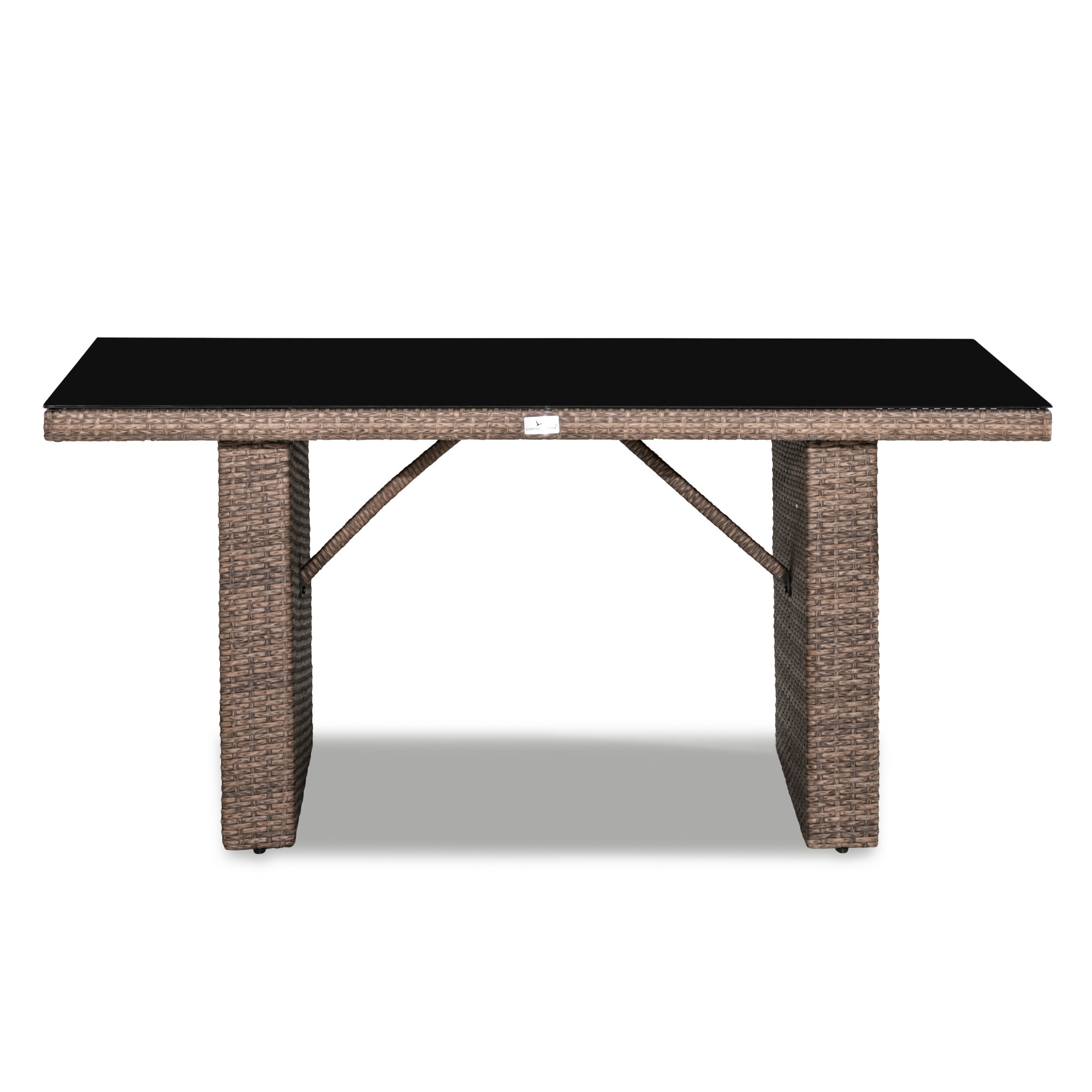 Utebord Comfort Garden James Glasskiva 85x145 cm Utomhus