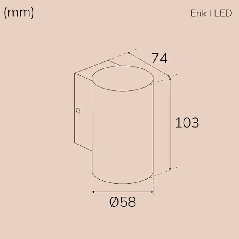 Väggarmatur Llitt Erik I LED IP65 3000K 2W 293lm - Utomhusbelysning