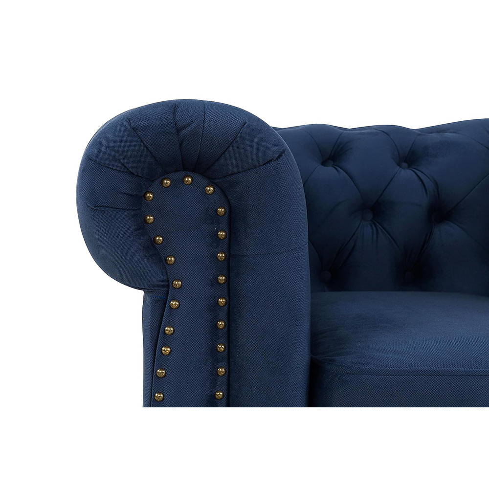 Chesterfield Deluxe Fåtölj Petrolblå