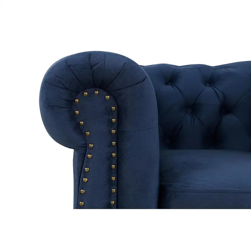 Chesterfield Deluxe Fåtölj Petrolblå