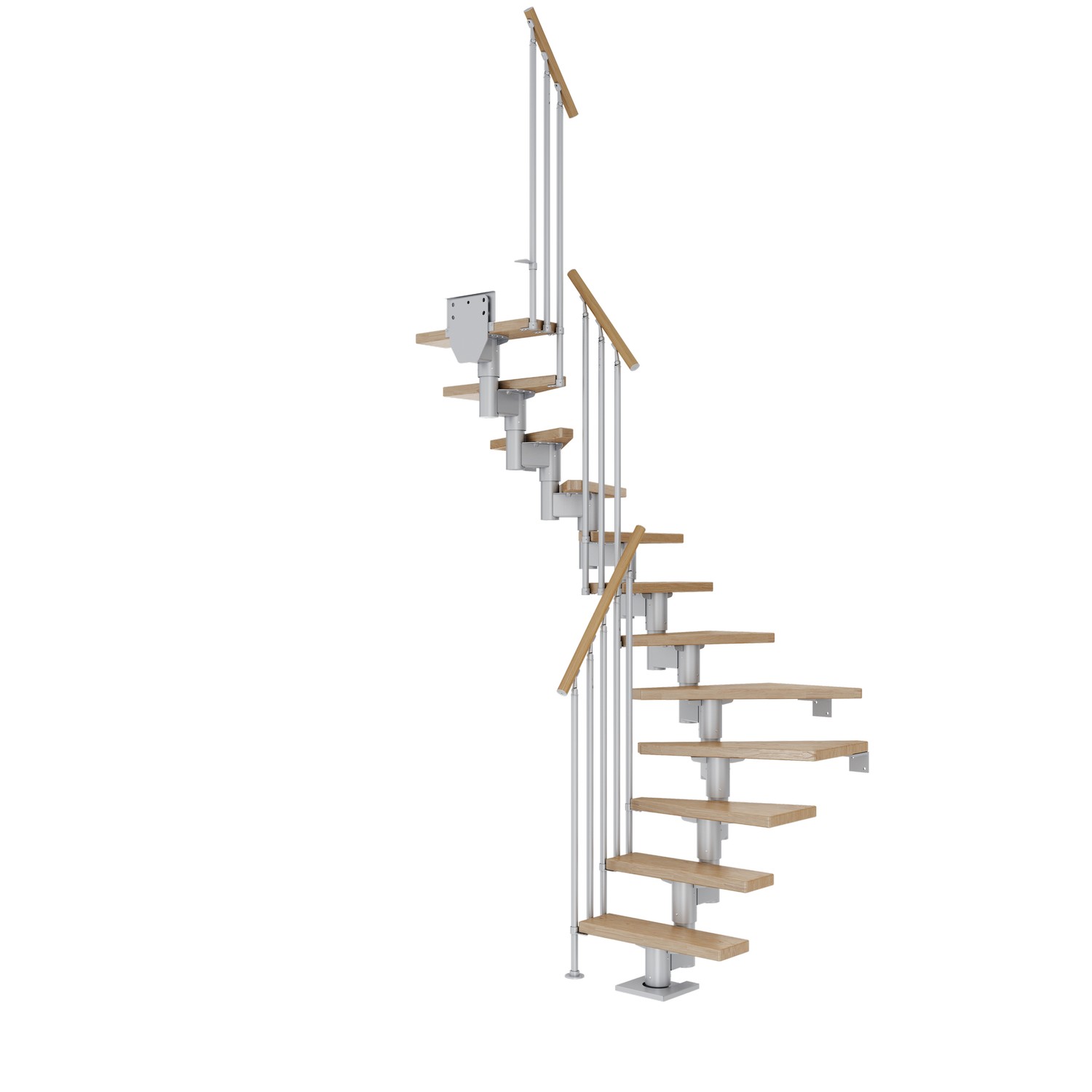 Spartrappa Dolle Dublin Ek Steg 1/2 Svängd Classic III Räcke