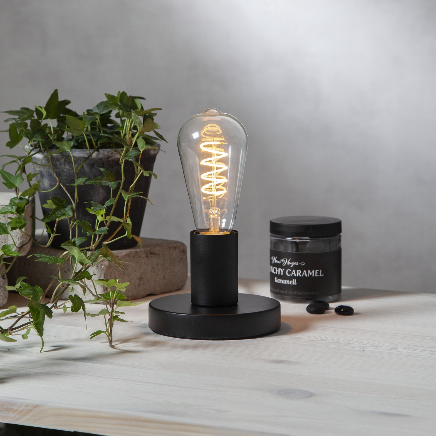 LED-lampa Star Trading E27 ST64 Decoled Spiral Klar 3-step Memory Dimbar 4W