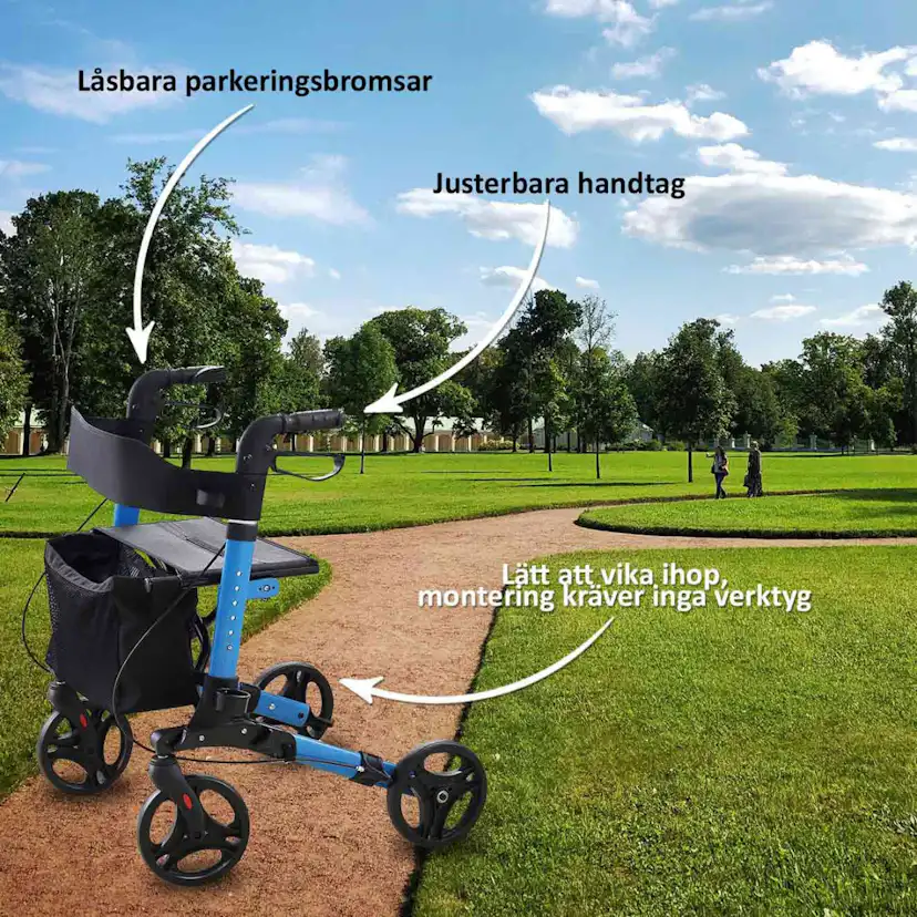 Arvo Rollator Deluxe Flerfärgad