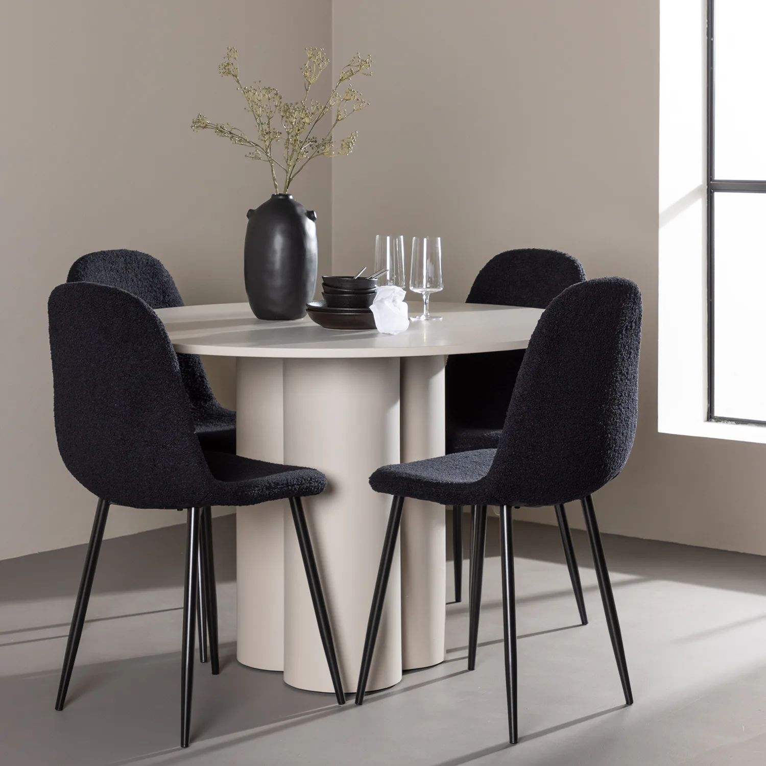 Beige/Svart