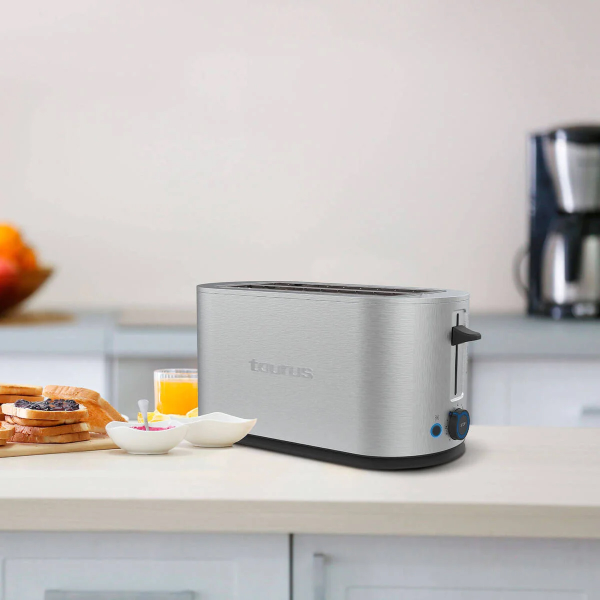 Brödrost TAURUS Mytoast Duplo Legend Rostfritt Stål Två-Slots Lång
